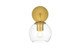 Elegant Lighting - LD7321W6BRA - One Light Bath Sconce - Genesis - Brass and Clear