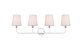 Elegant Lighting - LD7322W36CH - Four Light Bath Sconce - Colson - Chrome and Clear