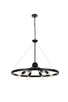 Elegant Lighting - LD746D32BK - Six Light Pendant - Thora - Black