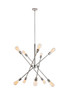 Elegant Lighting - LD8018D28PN - Ten Light Pendant - Axel - Polished nickel