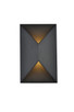 Elegant Lighting - LDOD4022BK - LED Outdoor Wall Lamp - Raine - black