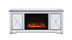 Elegant Lighting - MF601S-F1 - TV Stand With Fireplace Insert - Modern - Antique Silver