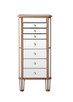 Elegant Lighting - MF6-1103GC - Jewelry Armoire - Contempo - Hand rubbed antique gold