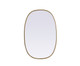 Elegant Lighting - MR2B2030BRS - Mirror - Brynn - Brass
