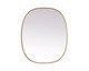 Elegant Lighting - MR2B3036BRS - Mirror - Brynn - Brass