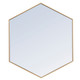 Elegant Lighting - MR4541BR - Mirror - Decker - Brass