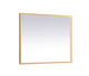 Elegant Lighting - MRE63036BR - LED Mirror - Pier - Brass