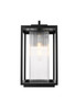 Elegant Lighting - OD308W19BK - One Light Outdoor Wall Sconce - Ludlow - Black
