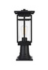 Elegant Lighting - OD321P17BK - One Light Outdoor Post Mount - Livingston - Black