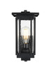 Elegant Lighting - OD322W13BK - One Light Outdoor Wall Sconce - Melvale - Black