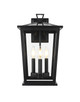 Elegant Lighting - OD332W16BK - Three Light Outdoor Wall Sconce - Cayman - Black