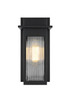 Elegant Lighting - OD364W11BK - One Light Outdoor Wall Sconce - Fletcher - Black