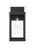Elegant Lighting - OD413W18BK - One Light Outdoor Wall Sconce - Peter - Black