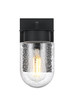 Elegant Lighting - OD414W8BK - One Light Outdoor Wall Sconce - Rafael - Black