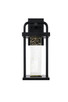 Elegant Lighting - OD602W15BK - LED Outdoor Wall Sconce - Uriah - Black and Clear
