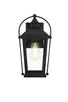 Elegant Lighting - OD605W14BK - One Light Outdoor Wall Sconce - Luz - Black and Clear