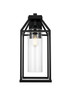 Elegant Lighting - OD606W24BK - One Light Outdoor Wall Sconce - Zora - Black and Clear