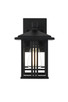 Elegant Lighting - OD613W10BK - One Light Outdoor Wall Sconce - Harley - Black and Clear