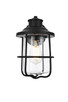Elegant Lighting - OD808W12BK - One Light Outdoor Wall Sconce - Huxley - Black