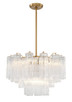 Addis Nine Light Chandelier (ADD-308-AG-CL)