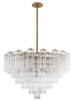 Crystorama - ADD-316-AG-CL - 16 Light Chandelier - Addis - Aged Brass