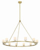 Crystorama - ARA-10266-SB-ST - LED Chandelier - Aragon - Soft Brass