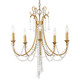 Crystorama - ARC-1905-GA-CL-MWP - Five Light Chandelier - Arcadia - Antique Gold