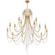 Crystorama - ARC-1919-GA-CL-MWP - 15 Light Chandelier - Arcadia - Antique Gold