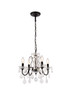 Elegant Lighting - V2015D17DB/RC - Four Light Pendant - St. Francis - Dark Bronze Elegant Lighting - V2015D17DB/RC - Four Light Pendant - St. Francis - Dark Bronze