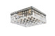 Elegant Lighting - V2032F12BK/RC - Four Light Flush Mount - Maxime - Black and Clear