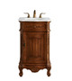 Elegant Lighting - VF10121TK-VW - Single Bathroom Vanity - Danville - Teak