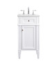 Elegant Lighting - VF12518WH - Single Bathroom Vanity Set - Park Avenue - white