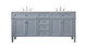 Elegant Lighting - VF12572DGR - Double Bathroom Vanity - Park Avenue - grey