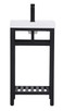 Raya Single Bathroom Vanity (VF14018BK)