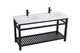 Raya Double Bathroom Vanity (VF14060DBK)