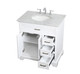 Americana Single Bathroom Vanity (VF15032WH)