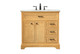 Elegant Lighting - VF15036NW - Single Bathroom Vanity - Americana - natural wood