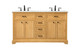 Elegant Lighting - VF15060DNW - Double Bathroom Vanity - Americana - natural wood