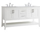 aubrey Double Bathroom Vanity (VF16060DWH)