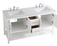 aubrey Double Bathroom Vanity (VF16060DWH)