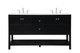 Elegant Lighting - VF16460DBK - Single Bathroom Vanity - Theo - Black