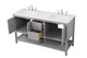 Theo Single Bathroom Vanity (VF16460DGR)