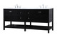 Theo Double Bathroom Vanity (VF16472DBK)