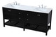 Theo Double Bathroom Vanity (VF16472DBK)