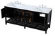 Theo Double Bathroom Vanity (VF16472DBK)