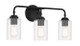 Craftmade - 56003-FB - Three Light Vanity - Stowe - Flat Black