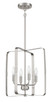 Craftmade - 56034-BNK - Four Light Foyer Pendant - Stowe - Brushed Polished Nickel