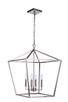 Craftmade - 56336-BNK - Four Light Foyer Pendant - Flynt II - Brushed Polished Nickel
