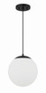 Craftmade - 56891-FB-WG - One Light Pendant - Gaze - Flat Black