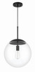 Craftmade - 56893-FB - One Light Pendant - Gaze - Flat Black